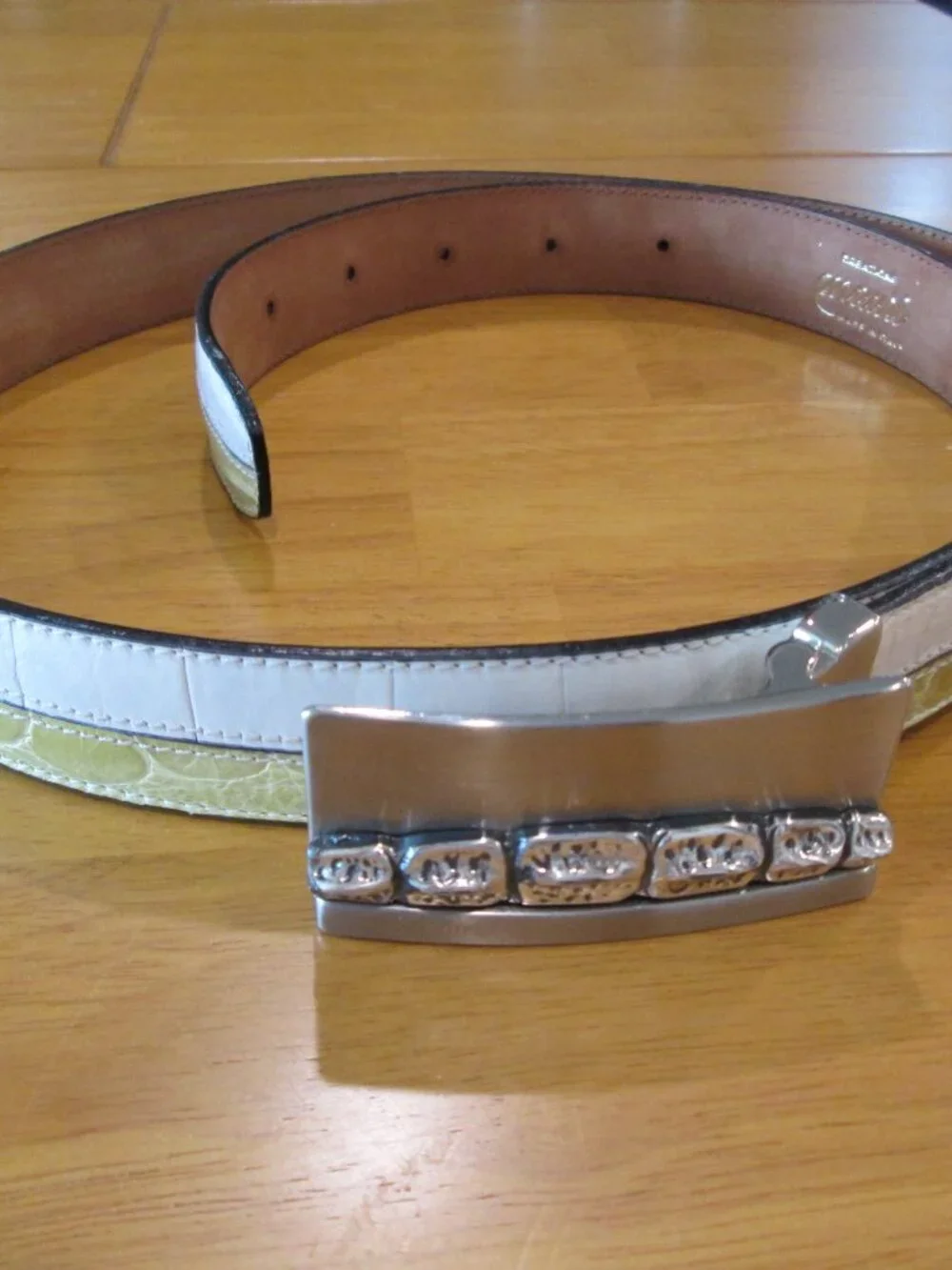 Mauri Handmade Genuine Alligator Belt – Made in Italy | Adjustable 41